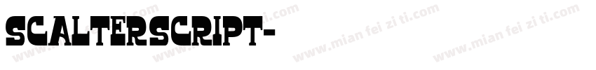 Scalter Script字体转换